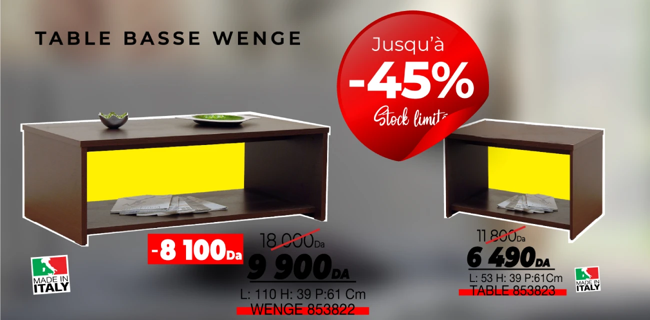 MEUBLE DE RANGEMENT table basse