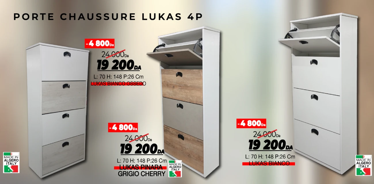 Porte chaussures 4 tiroir